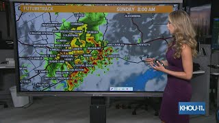 Overnight storms rolled through the Houston area and we're not done with the rain yet