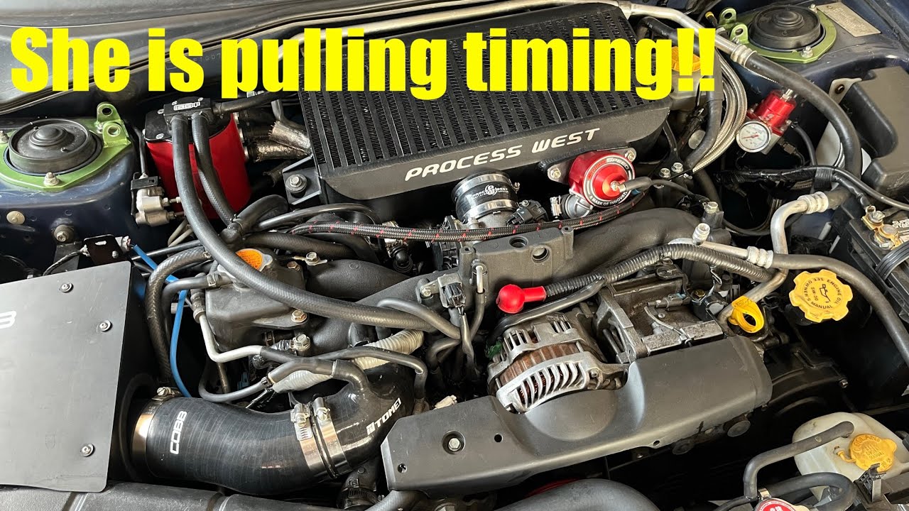 Subaru wrx pulling timing fuel filter install youtube