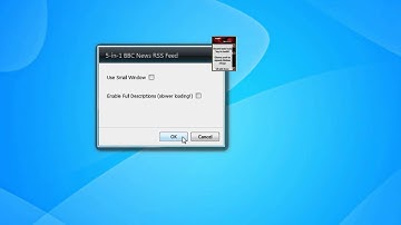 5-In-1 BBC News RSS Feed Widget for Windows 7