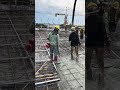 Pouring concrete slab PT #building #construction #pouring #concrete #shortvideo
