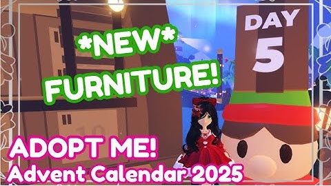 *DAY 5* Advent Calendar 2025 in Adopt Me - *NEW FURNITURE for THE NEW CHRISTMAS PUDDING HOUSE!*