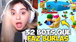 JOGUEI com 32 BOTS que CONSEGUE FAZER BURLAS IMPOSSIVEIS no STUMBLE GUYS!! NEM ACREDITEI KKKK