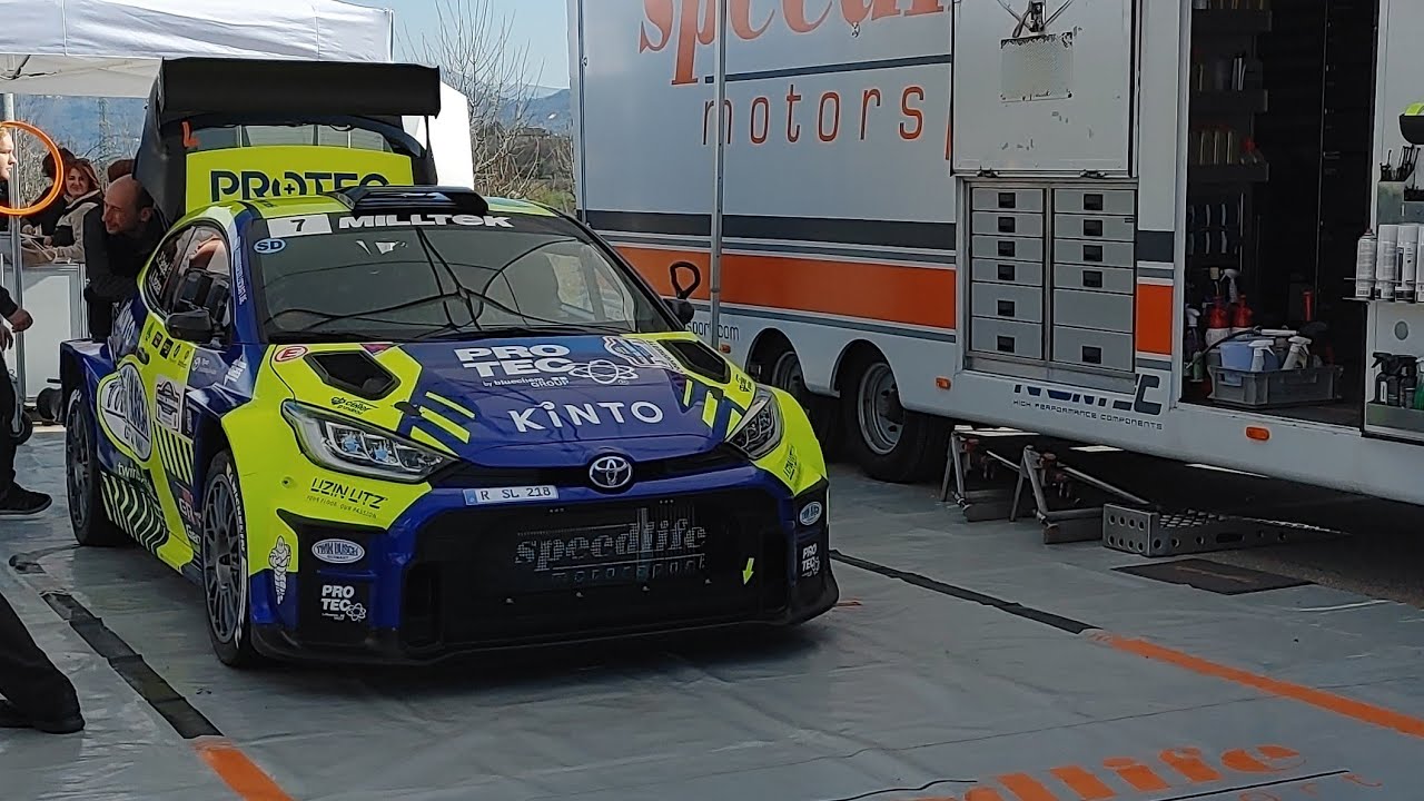 Rally del Bardolino 2025 parco assistenza 7 marzo