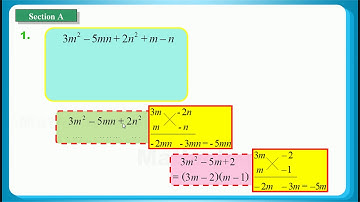 HKDSE 2017 Maths Core Paper 2 Q01: Factorization 因式分解、Cross Method 十字相乘法
