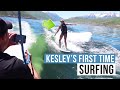 Kesley's first time Surfing. | First Day of Summer | The LeRoys