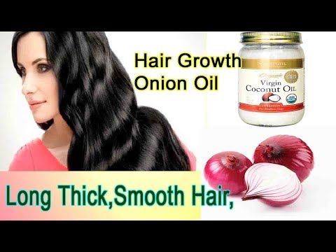How to Grow Long Thicken Hair with Onion-Onion oil-get long,thicken,shiny,smooth hair