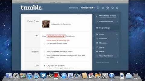 How To Change Tumblr URL And Picture