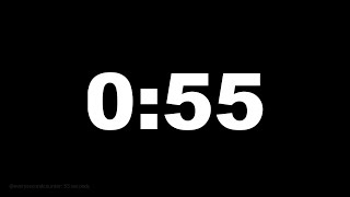 55 seconds [55 secs] clock timer countdown || Alarm Focus