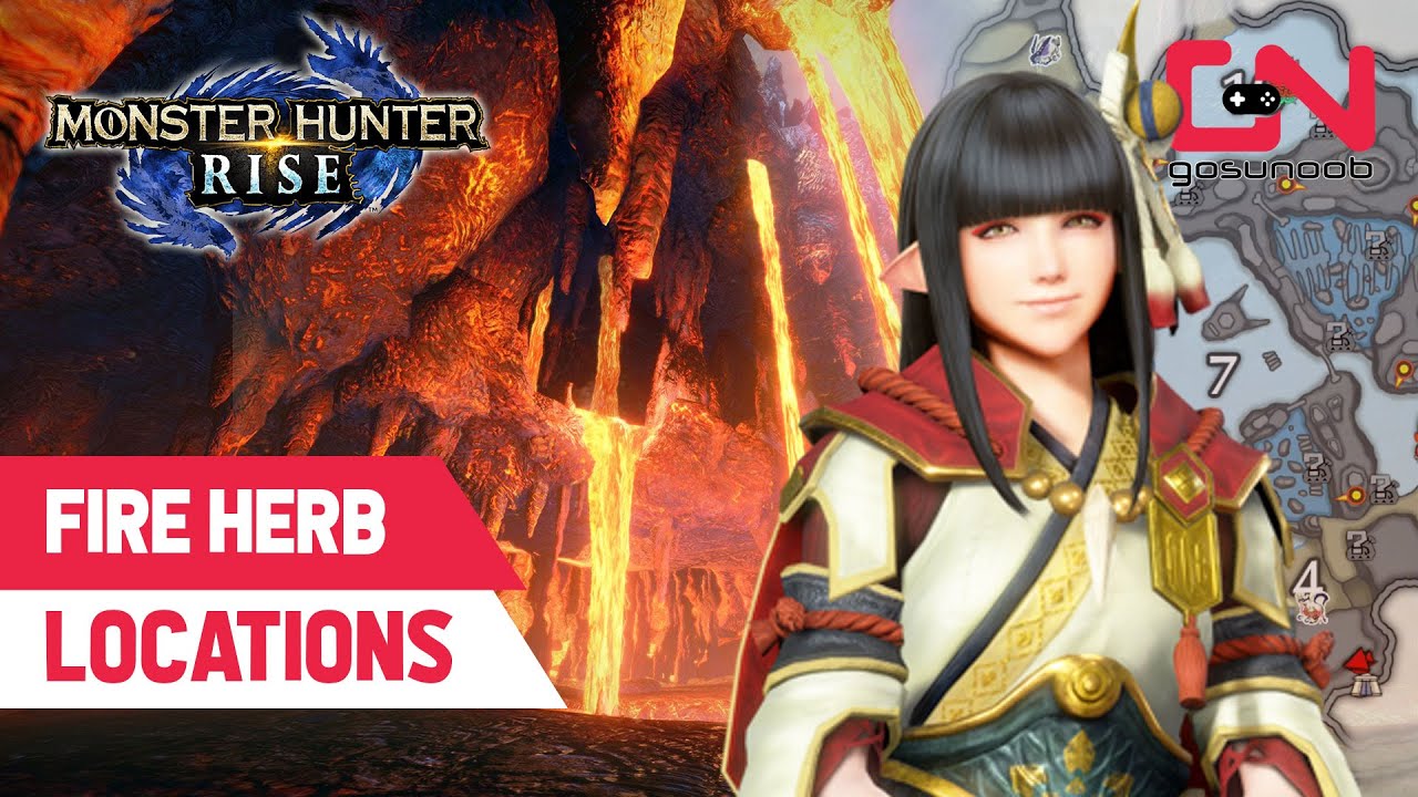 Fire Herb Farming Monster Hunter Rise Plants Locations YouTube