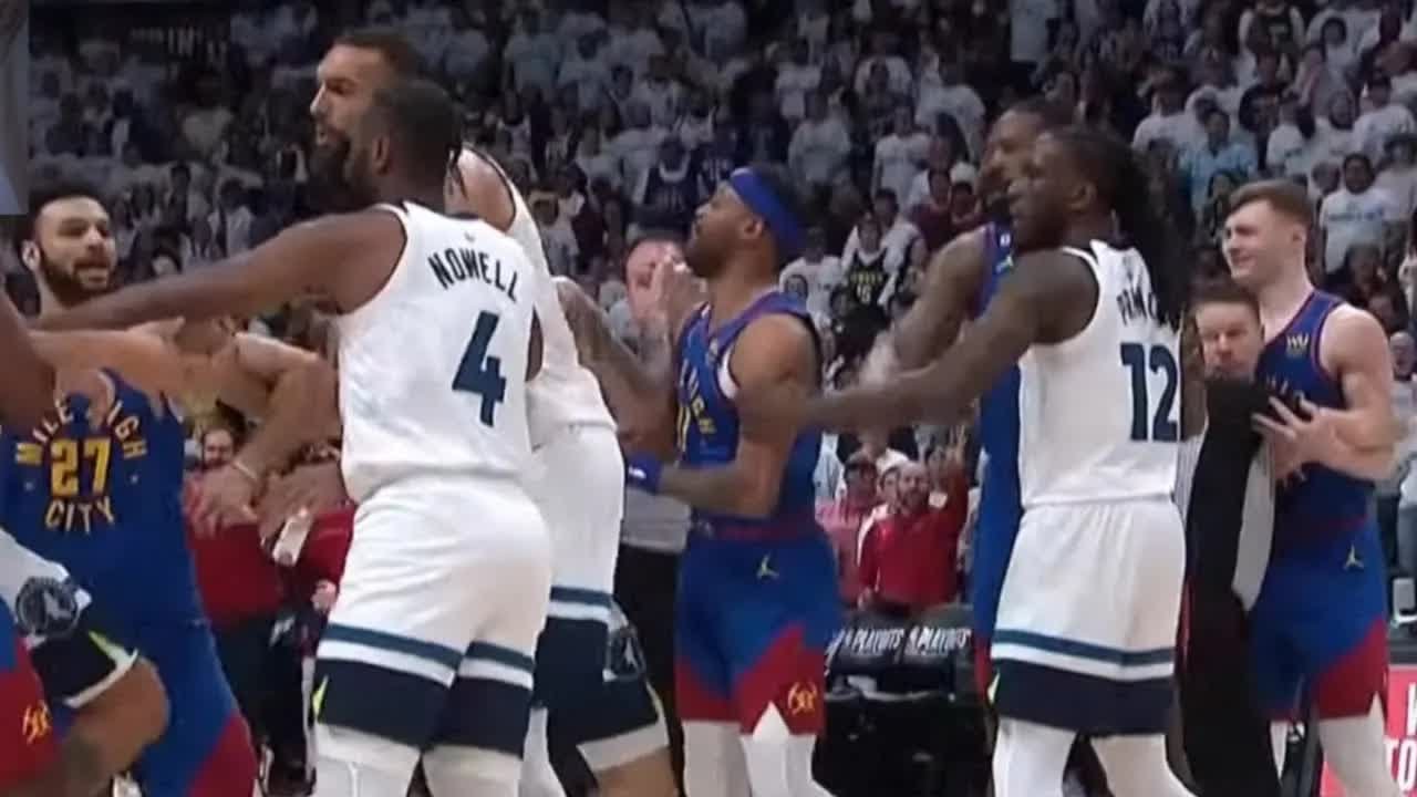 RUDY GOBERT DEFENDS KYLE ANDERSON FROM GETTIN PUNCHED FAN ON MIC YELLS RUDY U SHOULD PUNCH HIM