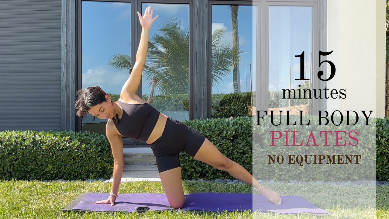 15 Min Pilates Inspired Flow | Quick Full Body Sculpt & Tone | No Equipment Beginner Workout