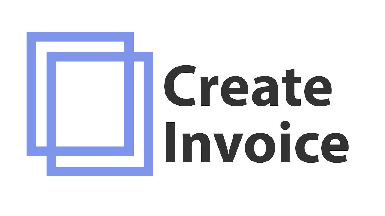 Tutorial - Create Invoice 