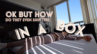 HOW IS THIS EVEN SHIPPED IN A BOX ?!? NEW ENDY MATTRESS UNBOXING