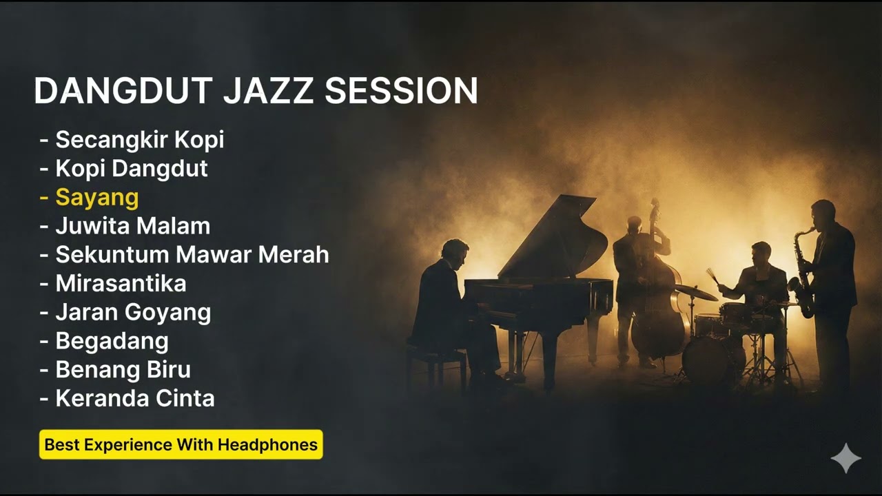 Dangdut Jazz Session 🎷 | Kopi, Malam & Cengkok Nusantara (Playlist Cozy)