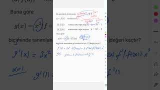#türev #aytmatematik #agsmatematik #mathsshorts #mathsstudents #yks #ales #kpss #dgs #öabtmatematik