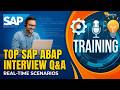 Top SAP ABAP Interview Questions & Answers (Real-Time Scenarios)
