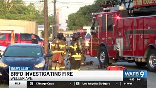 Building fire under investigation for suspected arson in Baton Rouge