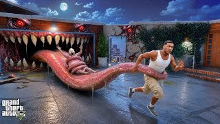 Who Is This Monster Hiding in Franklin’s Garage 😱