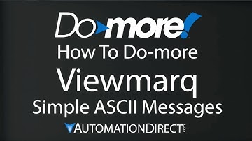 BRX Do-more Send Simple ASCII Messages to ViewMarq LED from AutomationDirect