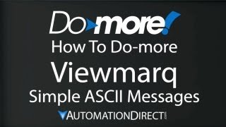 BRX Do-more Send Simple ASCII Messages to ViewMarq LED from AutomationDirect