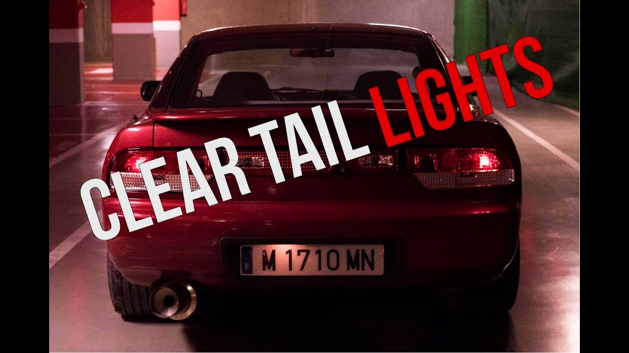 Installing Clear Tail Light in my Nissan S13 - YouTube