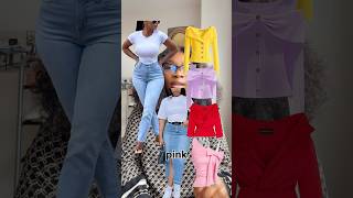Pairing different colours of Jeans with selected tops to boost your looks and confidence #fashion