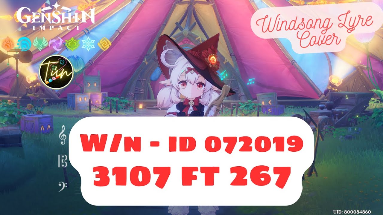 W/n - id 072019 | 3107 ft 267 - Windsong Lyre | Genshin Impact - YouTube