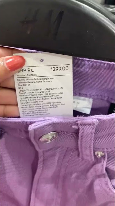 #review #H&M #purple #jeans 🥰😍