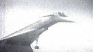 Tu144 aka concordski crash at the paris airshow. sorry quality is not
that good. it was pulling too many g's and broke up. there have been
books wri...