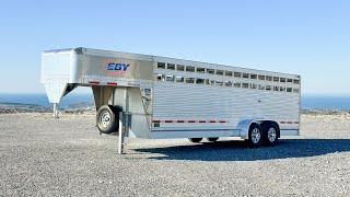 The Best Aluminum Livestock Trailer - EBY Maverick GN24