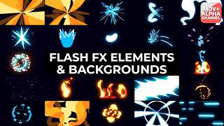 Flash FX Graphics And Backdrop Kit Free - Energy & Lightning (Ae)