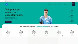 Doctor Web App - Flutter Clean UI screenshot 1