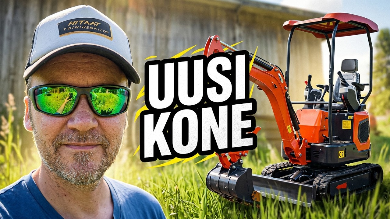 KIINALAINEN MINIKAIVURI TULI PIHAAN!