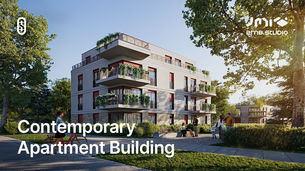 Contemporary Apartment Building | 3D Animation