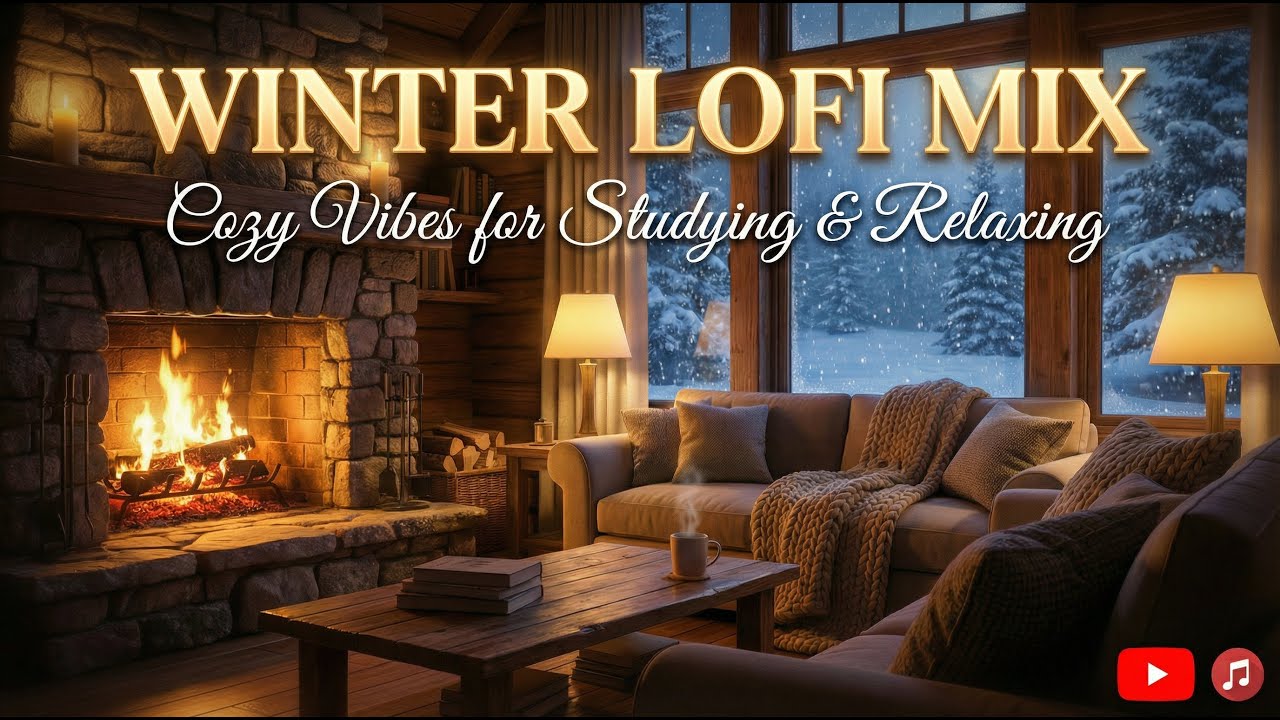 Cozy Winter Night Lofi ☕❄️ | Warm Chill Beats