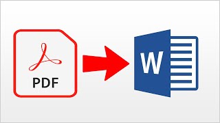 كيفية تحويل ملف PDF الى WORD بسهولة How to Convert PDF to Word