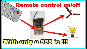 Remote control on/off switch using only one 555 ic the smallest and easiest way  by Free Circuit Lab