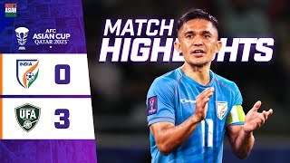 Match Highlights | AFC Asian Cup 2023 | Group stage | India 0-3 Uzbekistan