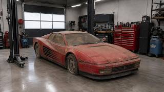 Ferrari Testarossa Barn Find — FULL ASMR Car Restoration
