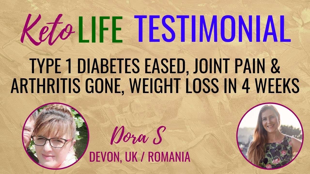 Testimonial  for Laura Rimmer's Keto Life - Type 1 Diabetes eased, joint  pain gone, weight loss