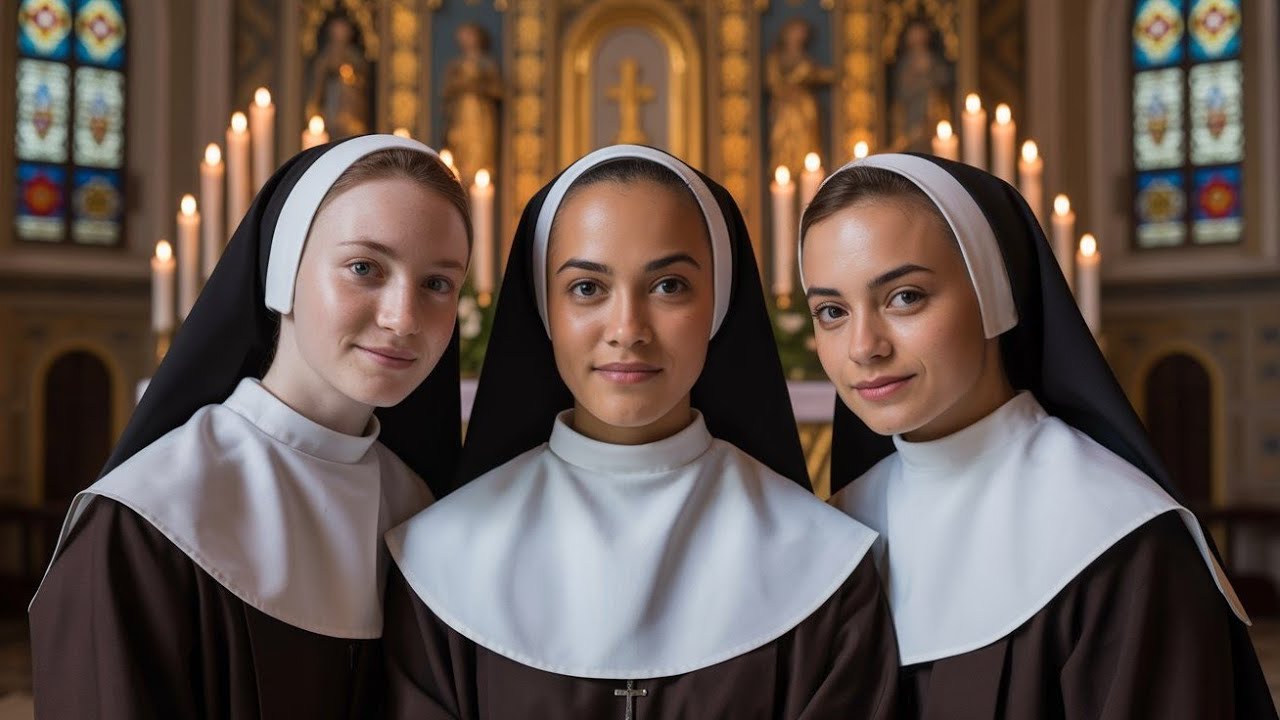 🙏 The Meditative Grace of Sisters Singing Sacred Gregorian Chants in Candlelight 🕯️🎶