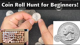 Coin Roll Hunting 101  Hunting $500 box of Quarters and TIPS on what to look for!