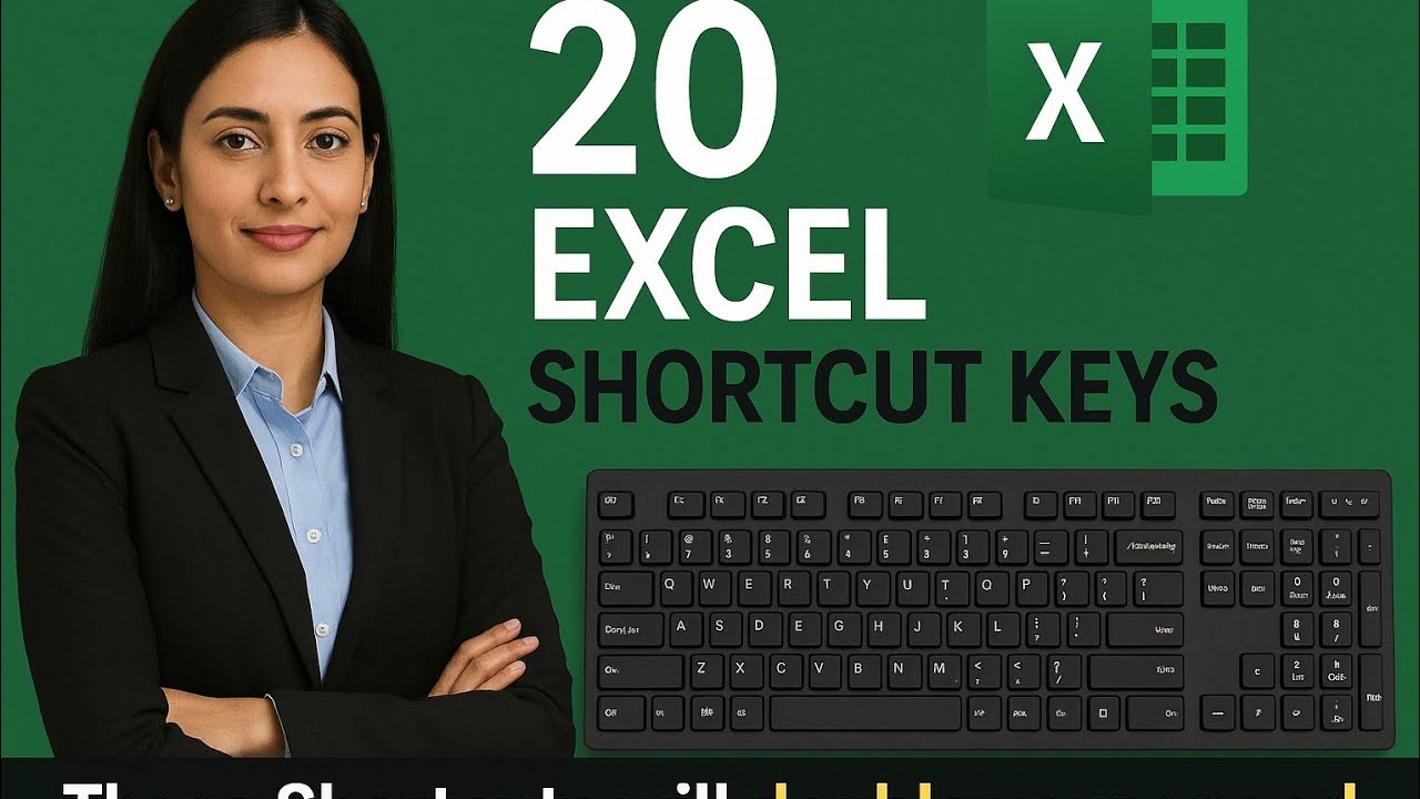 20 Daily use Excel shortcut keys| Will Increase your work speed| Excel ...