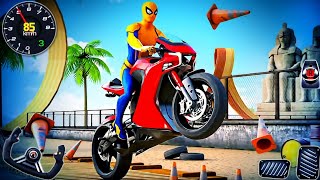 Super Hero Bike Mega Ramp Simulator - Extreme Motocross Dirt Bike Stunt Racing - Android GamePlay screenshot 3