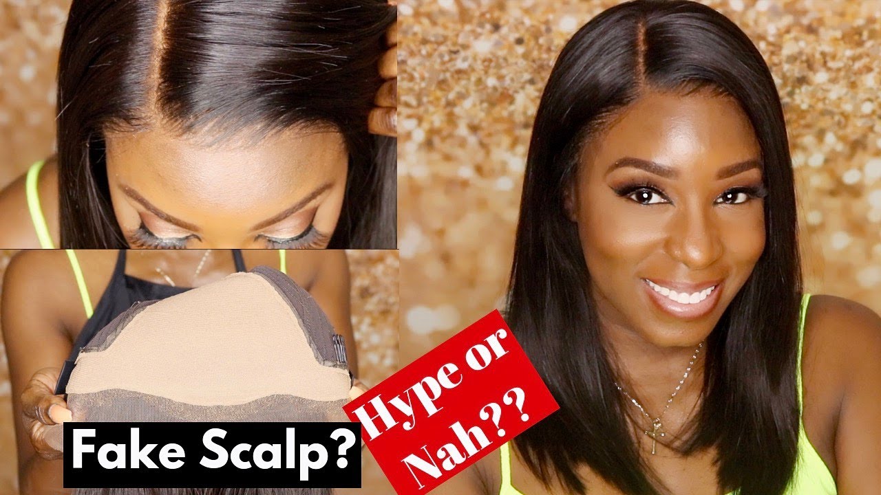 NEW FAKE SCALP METHOD, NO TINT/GLUE/CAP/BLEACH - PERFECT LINE LACE GRID  ERASER REVIEW 