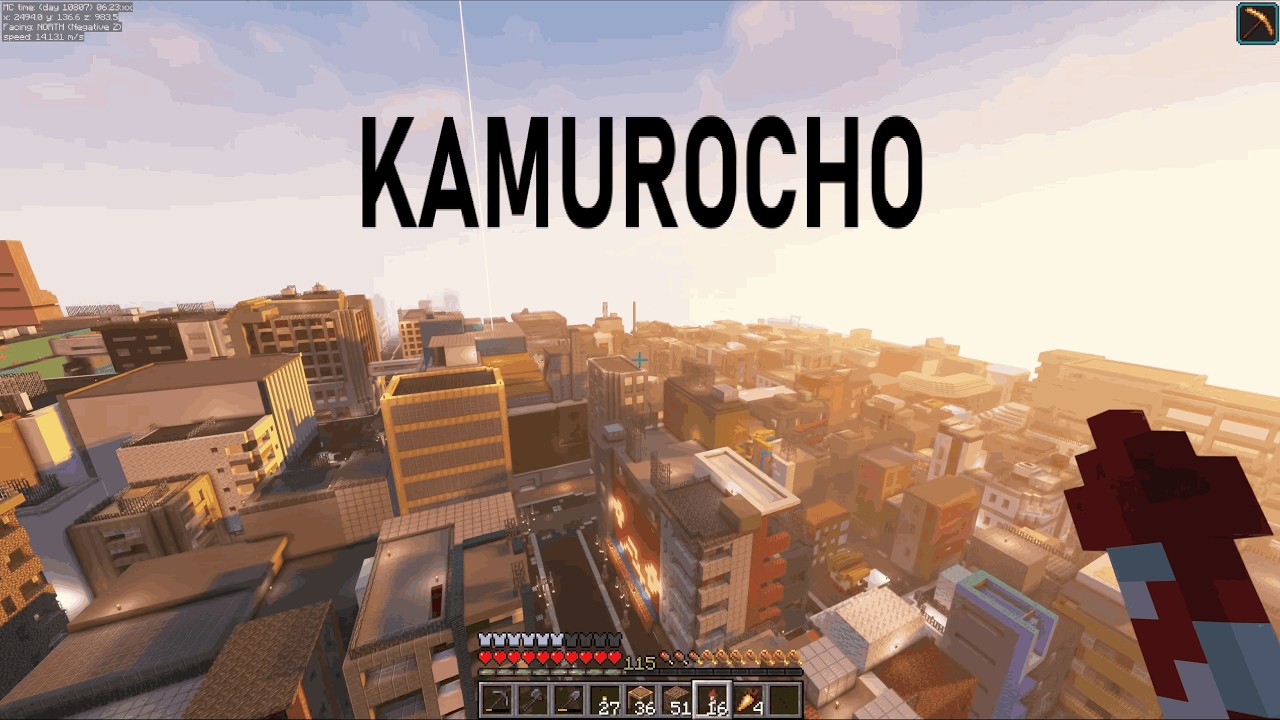 Yakuza 0 Kamurocho Built in Survival Minecraft (DL included)