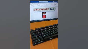 Chocolate Day 🍫 MS Word Symbol Shortcut Key #shorts #computer #asmr #chocolateday
