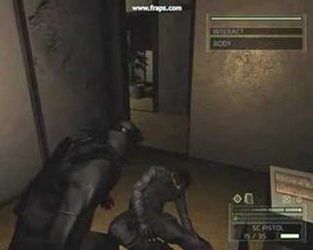 Splinter Cell Chaos Theory - Multiple Close Combat Actions