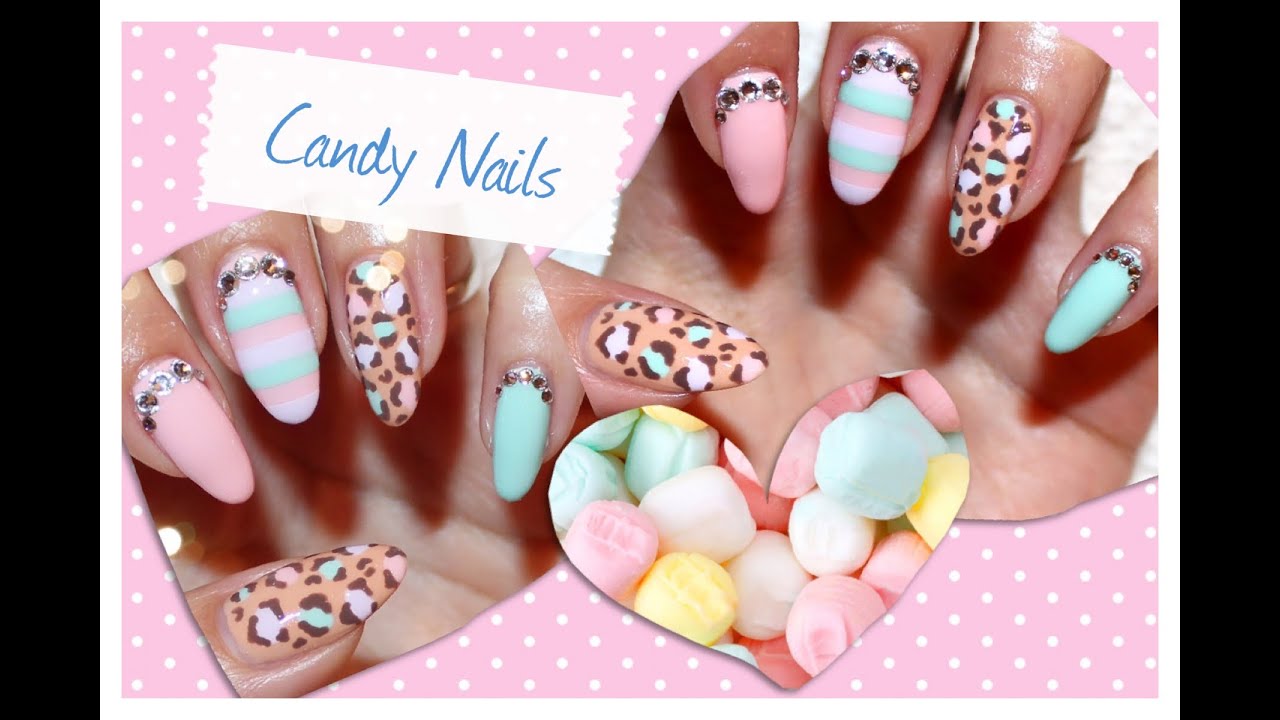 Pastel Candy Nails Kirakiranail YouTube