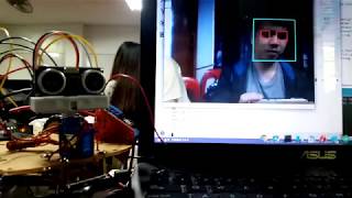 Servo Motor on Arduino + OpenCV Face Recognition